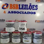 LOTE 056 - 06 LATAS DE COLORANTE SUVINIL 900ML NAS CORES VERDE OXIDO. (NO ESTADO, LEILÃO NÃO TEM GARANTIA E NEM DEVOLUÇÃO, SUJEITO A POSSÍVEIS AVARIAS VISÍVEIS/OCULTAS E/OU AUSÊNCIA DE COMPONENTES).