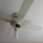 LOTE 069 - 01 VENTILADOR DE TETO (NO ESTADO, NÃO SABEMOS SE FUNCIONA. LEILÃO NÃO TEM GARANTIA E NEM DEVOLUÇÃO).