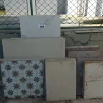 LOTE 284 - 01 LOTE COM CERÂMICAS DIVERSAS (NO ESTADO, NÃO SABEMOS SE FUNCIONA. LEILÃO NÃO TEM GARANTIA E NEM DEVOLUÇÃO).