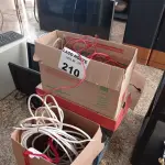 LOTE 210 - 01 LOTE COM CABOS E FIOS ELÉTRICOS (NO ESTADO, NÃO SABEMOS SE FUNCIONA. LEILÃO NÃO TEM GARANTIA E NEM DEVOLUÇÃO).