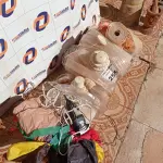 LOTE 255 - 01 LOTE COM REDES DE ESPORTE, CINTAS E BALÃO INFLÁVEL (NO ESTADO, NÃO SABEMOS SE FUNCIONA. LEILÃO NÃO TEM GARANTIA E NEM DEVOLUÇÃO).