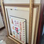 LOTE 144 - 01 QUADRO COM MOLDURA EM MADEIRA E CORTIÇA E 2 MOLDURAS (NO ESTADO, NÃO SABEMOS SE FUNCIONA. LEILÃO NÃO TEM GARANTIA E NEM DEVOLUÇÃO).