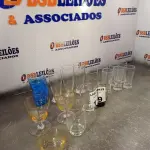 LOTE 179 - 01 LOTE COM COPOS E TULIPAS (NO ESTADO, NÃO SABEMOS SE FUNCIONA. LEILÃO NÃO TEM GARANTIA E NEM DEVOLUÇÃO).