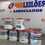 LOTE 056 - 06 LATAS DE COLORANTE SUVINIL 900ML NAS CORES VERDE OXIDO. (NO ESTADO, LEILÃO NÃO TEM GARANTIA E NEM DEVOLUÇÃO, SUJEITO A POSSÍVEIS AVARIAS VISÍVEIS/OCULTAS E/OU AUSÊNCIA DE COMPONENTES).