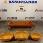 LOTE 208 - 01 LOTE COM PANELAS PEQUENAS DE BARRO (NO ESTADO, NÃO SABEMOS SE FUNCIONA. LEILÃO NÃO TEM GARANTIA E NEM DEVOLUÇÃO).