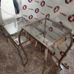 LOTE 191 -  02 APARADORES COM TAMPO DE VIDRO (NO ESTADO, NÃO SABEMOS SE FUNCIONA. LEILÃO NÃO TEM GARANTIA E NEM DEVOLUÇÃO).