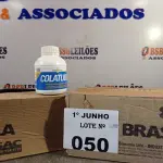 LOTE 050 - 02 CAIXAS COM COLA TUBO ST BRASCOLA 15 FRASCOS CADA. (NO ESTADO, LEILÃO NÃO TEM GARANTIA E NEM DEVOLUÇÃO, SUJEITO A POSSÍVEIS AVARIAS VISÍVEIS/OCULTAS E/OU AUSÊNCIA DE COMPONENTES).