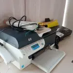 LOTE 091 - 01 IMPRESSORA HP OFFICEJET J4660 E 01 FAX PANASONIC KX F50 (NO ESTADO, NÃO SABEMOS SE FUNCIONA. LEILÃO NÃO TEM GARANTIA E NEM DEVOLUÇÃO).