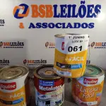 LOTE 061 - 03 GALÕES DE TINTA BASE IQUINE 3,6L E 01 GALÃO DE ESMALTE A BASE D’AGUA METALATEX 3,6L. (NO ESTADO, LEILÃO NÃO TEM GARANTIA E NEM DEVOLUÇÃO, SUJEITO A POSSÍVEIS AVARIAS VISÍVEIS/OCULTAS E/OU AUSÊNCIA DE COMPONENTES).