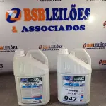 LOTE 047 - 10 LITROS DE HIPOCLORITO DE SÓDIO 12%. (NO ESTADO, LEILÃO NÃO TEM GARANTIA E NEM DEVOLUÇÃO, SUJEITO A POSSÍVEIS AVARIAS VISÍVEIS/OCULTAS E/OU AUSÊNCIA DE COMPONENTES).