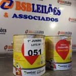LOTE 051 - 02 GALÕES DE COLAMULT QUARTZOLIT, MULTIFUNÇÃO: CARPETE, BORRACHA, VINÍLICO E RODAPÉ 2,8KG. (NO ESTADO, LEILÃO NÃO TEM GARANTIA E NEM DEVOLUÇÃO, SUJEITO A POSSÍVEIS AVARIAS VISÍVEIS/OCULTAS E/OU AUSÊNCIA DE COMPONENTES).