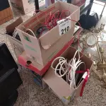 LOTE 210 - 01 LOTE COM CABOS E FIOS ELÉTRICOS (NO ESTADO, NÃO SABEMOS SE FUNCIONA. LEILÃO NÃO TEM GARANTIA E NEM DEVOLUÇÃO).