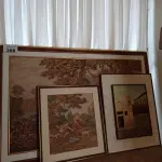 LOTE 288 - 03 QUADROS DECORATIVOS (NO ESTADO, NÃO SABEMOS SE FUNCIONA. LEILÃO NÃO TEM GARANTIA E NEM DEVOLUÇÃO).