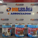 LOTE 003 - 03 GALÕES DE VERNIZ SAYERLACK 3,6L SENDO 02 MARÍTIMOS. (NO ESTADO, LEILÃO NÃO TEM GARANTIA E NEM DEVOLUÇÃO, SUJEITO A POSSÍVEIS AVARIAS VISÍVEIS/OCULTAS E/OU AUSÊNCIA DE COMPONENTES).