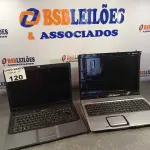 LOTE 120 - 02 NOTEBOOKS HP (NO ESTADO, NÃO SABEMOS SE FUNCIONA. LEILÃO NÃO TEM GARANTIA E NEM DEVOLUÇÃO).