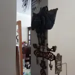 LOTE 291 - 04 ARTES EM FERRO PARA DECORAÇÃO (NO ESTADO, NÃO SABEMOS SE FUNCIONA. LEILÃO NÃO TEM GARANTIA E NEM DEVOLUÇÃO).