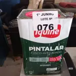 LOTE 076 - 01 LATA DE TINTA IQUINE PINTALAR FOSCO-AVELUDADO INTERIORES NA COR BRANCO GELO 18L. (NO ESTADO, LEILÃO NÃO TEM GARANTIA E NEM DEVOLUÇÃO, SUJEITO A POSSÍVEIS AVARIAS VISÍVEIS/OCULTAS E/OU AUSÊNCIA DE COMPONENTES).