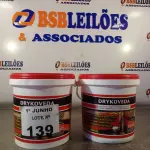 LOTE 139 - 02 GALÕES DE DRYKOVEDA, ADITIVO IMPERMEABILIZANTE PARA CONCRETO E ARGAMASSAS 3,6L. (NO ESTADO, LEILÃO NÃO TEM GARANTIA E NEM DEVOLUÇÃO, SUJEITO A POSSÍVEIS AVARIAS VISÍVEIS/OCULTAS E/OU AUSÊNCIA DE COMPONENTES).