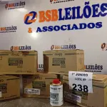 LOTE 238 - 01 LOTE COM VÁRIAS LATAS DE CATALISADOR VERNIZ “PU” MS 150ML. (NO ESTADO, LEILÃO NÃO TEM GARANTIA E NEM DEVOLUÇÃO, SUJEITO A POSSÍVEIS AVARIAS VISÍVEIS/OCULTAS E/OU AUSÊNCIA DE COMPONENTES).