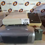 LOTE 335 - 02 IMPRESSORAS E ELETRÔNICOS DIVERSOS. (NO ESTADO, LEILÃO NÃO TEM GARANTIA E NEM DEVOLUÇÃO, SUJEITO A POSSÍVEIS AVARIAS VISÍVEIS/OCULTAS E/OU AUSÊNCIA DE COMPONENTES).