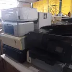 LOTE 073 - 10 IMPRESSORAS MARCAS E MODELOS DIVERSOS PARA RETIRADA DE PEÇAS. (NO ESTADO, LEILÃO NÃO TEM GARANTIA E NEM DEVOLUÇÃO, SUJEITO A POSSÍVEIS AVARIAS VISÍVEIS/OCULTAS E/OU AUSÊNCIA DE COMPONENTES).