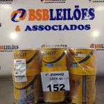 LOTE 152 - 06 LATAS DE ADESIVO ESTRUTURAL DE BASE EPÓXI MEDIA FLUIDEZ COMPONENTES A+B. (NO ESTADO, LEILÃO NÃO TEM GARANTIA E NEM DEVOLUÇÃO, SUJEITO A POSSÍVEIS AVARIAS VISÍVEIS/OCULTAS E/OU AUSÊNCIA DE COMPONENTES).