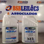 LOTE 323 - 10 LITROS DE HIPOCLORITO DE SÓDIO 12%. (NO ESTADO, LEILÃO NÃO TEM GARANTIA E NEM DEVOLUÇÃO, SUJEITO A POSSÍVEIS AVARIAS VISÍVEIS/OCULTAS E/OU AUSÊNCIA DE COMPONENTES).