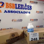 LOTE 248 - 02 CAIXAS COM COLA TUBO ST BRASCOLA 15 FRASCOS CADA. (NO ESTADO, LEILÃO NÃO TEM GARANTIA E NEM DEVOLUÇÃO, SUJEITO A POSSÍVEIS AVARIAS VISÍVEIS/OCULTAS E/OU AUSÊNCIA DE COMPONENTES).