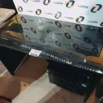 LOTE 359 - 01 GAVETEIRO COM 04 GAVETAS E 01 MESA COM TAMPO DE VIDRO FUME. (NO ESTADO, LEILÃO NÃO TEM GARANTIA E NEM DEVOLUÇÃO, SUJEITO A POSSÍVEIS AVARIAS VISÍVEIS/OCULTAS E/OU AUSÊNCIA DE COMPONENTES).