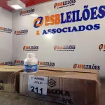 LOTE 211 - 02 CAIXAS COM COLA TUBO ST BRASCOLA 15 FRASCOS CADA. (NO ESTADO, LEILÃO NÃO TEM GARANTIA E NEM DEVOLUÇÃO, SUJEITO A POSSÍVEIS AVARIAS VISÍVEIS/OCULTAS E/OU AUSÊNCIA DE COMPONENTES).