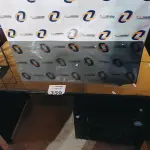 LOTE 359 - 01 GAVETEIRO COM 04 GAVETAS E 01 MESA COM TAMPO DE VIDRO FUME. (NO ESTADO, LEILÃO NÃO TEM GARANTIA E NEM DEVOLUÇÃO, SUJEITO A POSSÍVEIS AVARIAS VISÍVEIS/OCULTAS E/OU AUSÊNCIA DE COMPONENTES).