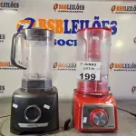 LOTE 199 - 02 LIQUIDIFICADORES MARCAS E MODELOS DIVERSOS. (NO ESTADO, LEILÃO NÃO TEM GARANTIA E NEM DEVOLUÇÃO, SUJEITO A POSSÍVEIS AVARIAS VISÍVEIS/OCULTAS E/OU AUSÊNCIA DE COMPONENTES).