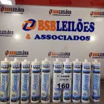 LOTE 160 - 10 TUBOS DE SILICONE ACÉTICO. (NO ESTADO, LEILÃO NÃO TEM GARANTIA E NEM DEVOLUÇÃO, SUJEITO A POSSÍVEIS AVARIAS VISÍVEIS/OCULTAS E/OU AUSÊNCIA DE COMPONENTES).
