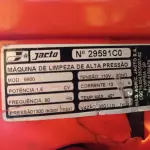 LOTE 344 - 01 LAVADORA DE ALTA PRESSÃO MARCA JACTO 110V. (NO ESTADO, LEILÃO NÃO TEM GARANTIA E NEM DEVOLUÇÃO, SUJEITO A POSSÍVEIS AVARIAS VISÍVEIS/OCULTAS E/OU AUSÊNCIA DE COMPONENTES).