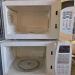 LOTE 185 - 03 MICRO-ONDAS MARCAS E MODELOS DIVERSOS PARA RETIRADA DE PEÇAS. (NO ESTADO, LEILÃO NÃO TEM GARANTIA E NEM DEVOLUÇÃO, SUJEITO A POSSÍVEIS AVARIAS VISÍVEIS/OCULTAS E/OU AUSÊNCIA DE COMPONENTES).