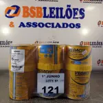 LOTE 121 - 06 LATAS DE ADESIVO ESTRUTURAL DE BASE EPÓXI MEDIA FLUIDEZ COMPONENTES A+B. (NO ESTADO, LEILÃO NÃO TEM GARANTIA E NEM DEVOLUÇÃO, SUJEITO A POSSÍVEIS AVARIAS VISÍVEIS/OCULTAS E/OU AUSÊNCIA DE COMPONENTES).