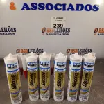 LOTE 239 - 06 TUBOS DE ADESIVO DE SILICONE MÁRMORE/PEDRAS NA COR BEGE. (NO ESTADO, LEILÃO NÃO TEM GARANTIA E NEM DEVOLUÇÃO, SUJEITO A POSSÍVEIS AVARIAS VISÍVEIS/OCULTAS E/OU AUSÊNCIA DE COMPONENTES).