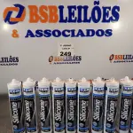 LOTE 249 - 10 TUBOS DE ADESIVO DE SILICONE PRETO. (NO ESTADO, LEILÃO NÃO TEM GARANTIA E NEM DEVOLUÇÃO, SUJEITO A POSSÍVEIS AVARIAS VISÍVEIS/OCULTAS E/OU AUSÊNCIA DE COMPONENTES).