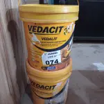 LOTE 074 - 01 BALDE DE VEDALIT, ADITIVO PLASTIFICANTE PARA ARGAMASSAS DE ASSENTAMENTO E REBOCO CONVENCIONAL E 01 BALDE DE ADITIVO IMPERMEABILIZANTE PARA CONCRETOS E ARGAMASSAS 18L. (NO ESTADO, LEILÃO NÃO TEM GARANTIA E NEM DEVOLUÇÃO, SUJEITO A POSSÍVEIS AVARIAS VISÍVEIS/OCULTAS E/OU AUSÊNCIA DE COMPONENTES).