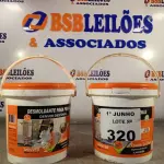 LOTE 320 - 02 BALDES DE DESMOLDANTE PARA FORMAS. (NO ESTADO, LEILÃO NÃO TEM GARANTIA E NEM DEVOLUÇÃO, SUJEITO A POSSÍVEIS AVARIAS VISÍVEIS/OCULTAS E/OU AUSÊNCIA DE COMPONENTES).
