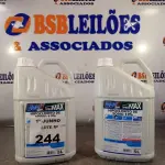 LOTE 244 - 10 LITROS DE HIPOCLORITO DE SÓDIO 12%. (NO ESTADO, LEILÃO NÃO TEM GARANTIA E NEM DEVOLUÇÃO, SUJEITO A POSSÍVEIS AVARIAS VISÍVEIS/OCULTAS E/OU AUSÊNCIA DE COMPONENTES).