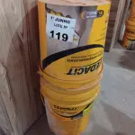 LOTE 119 - 02 BALDES DE ADITIVO IMPERMEABILIZANTE PARA CONCRETOS E ARGAMASSAS VEDACIT COM AVARIAS. (NO ESTADO, LEILÃO NÃO TEM GARANTIA E NEM DEVOLUÇÃO, SUJEITO A POSSÍVEIS AVARIAS VISÍVEIS/OCULTAS E/OU AUSÊNCIA DE COMPONENTES).