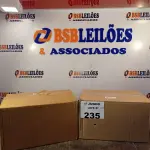 LOTE 235 - 02 CAIXAS COM ÁLCOOL EM GEL 70º INPM COM HIDRATANTE 440G 12 1UNIDADES CADA. (NO ESTADO, LEILÃO NÃO TEM GARANTIA E NEM DEVOLUÇÃO, SUJEITO A POSSÍVEIS AVARIAS VISÍVEIS/OCULTAS E/OU AUSÊNCIA DE COMPONENTES).
