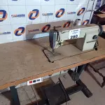 LOTE 280 - 01 MÁQUINA DE COSTURA MARCA LUMAK. (NO ESTADO, LEILÃO NÃO TEM GARANTIA E NEM DEVOLUÇÃO, SUJEITO A POSSÍVEIS AVARIAS VISÍVEIS/OCULTAS E/OU AUSÊNCIA DE COMPONENTES).