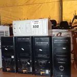 LOTE 332 - 05 CPU MARCAS E MODELOS DIVERSOS PARA RETIRADA DE PEÇAS. (NO ESTADO, LEILÃO NÃO TEM GARANTIA E NEM DEVOLUÇÃO, SUJEITO A POSSÍVEIS AVARIAS VISÍVEIS/OCULTAS E/OU AUSÊNCIA DE COMPONENTES).