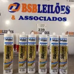 LOTE 239 - 06 TUBOS DE ADESIVO DE SILICONE MÁRMORE/PEDRAS NA COR BEGE. (NO ESTADO, LEILÃO NÃO TEM GARANTIA E NEM DEVOLUÇÃO, SUJEITO A POSSÍVEIS AVARIAS VISÍVEIS/OCULTAS E/OU AUSÊNCIA DE COMPONENTES).