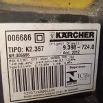 LOTE 343 - 01 LAVADORA DE ALTA PRESSÃO MARCA KARCHER 127V. (NO ESTADO, LEILÃO NÃO TEM GARANTIA E NEM DEVOLUÇÃO, SUJEITO A POSSÍVEIS AVARIAS VISÍVEIS/OCULTAS E/OU AUSÊNCIA DE COMPONENTES).