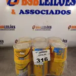 LOTE 316 - 06 LATAS DE ADESIVO ESTRUTURAL DE BASE EPÓXI MEDIA FLUIDEZ COMPONENTES A+B. (NO ESTADO, LEILÃO NÃO TEM GARANTIA E NEM DEVOLUÇÃO, SUJEITO A POSSÍVEIS AVARIAS VISÍVEIS/OCULTAS E/OU AUSÊNCIA DE COMPONENTES).