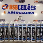 LOTE 249 - 10 TUBOS DE ADESIVO DE SILICONE PRETO. (NO ESTADO, LEILÃO NÃO TEM GARANTIA E NEM DEVOLUÇÃO, SUJEITO A POSSÍVEIS AVARIAS VISÍVEIS/OCULTAS E/OU AUSÊNCIA DE COMPONENTES).
