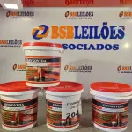 LOTE 204 - 04 BALDES DE DRYKOVEDA, ADITIVO IMPERMEABILIZANTE PARA CONCRETO E ARGAMASSAS. (NO ESTADO, LEILÃO NÃO TEM GARANTIA E NEM DEVOLUÇÃO, SUJEITO A POSSÍVEIS AVARIAS VISÍVEIS/OCULTAS E/OU AUSÊNCIA DE COMPONENTES).